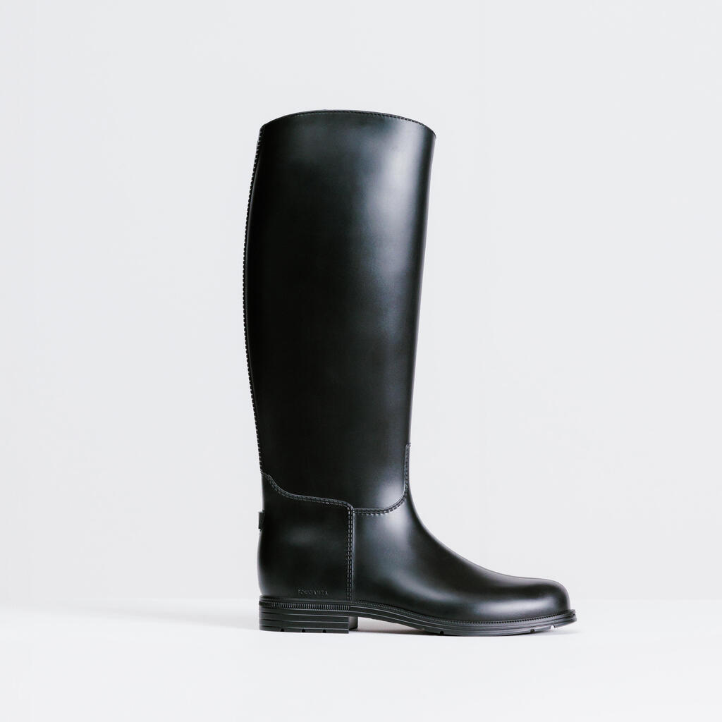 Bottes équitation synthétiques Adultes - 100 noires